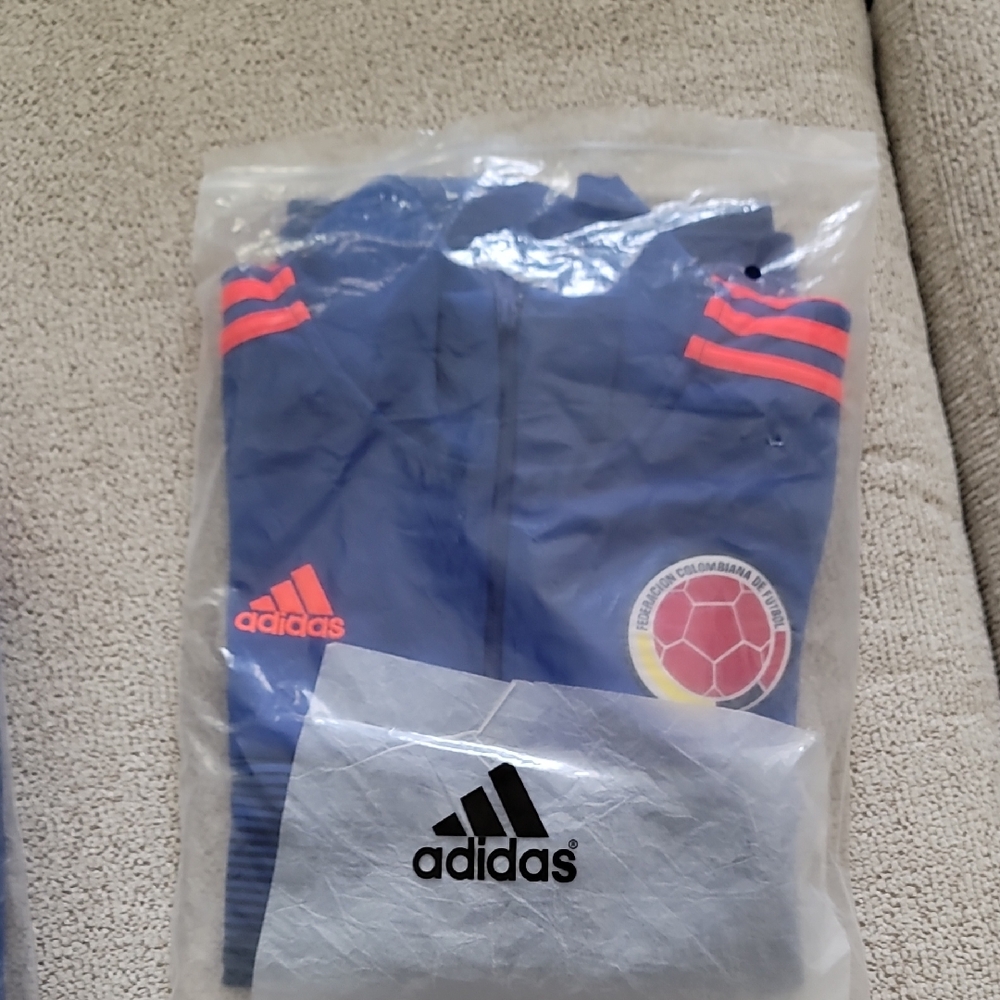 NEW Adidas Soccer Navy Colombia Track Jacket SIZE M